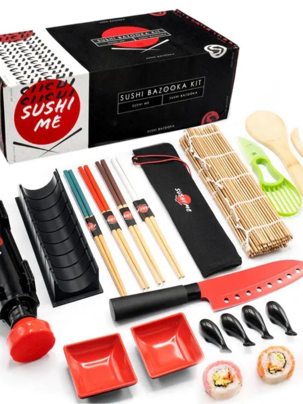 Sushi Bazooka Sushi Me Kit - Black & Red Packaging